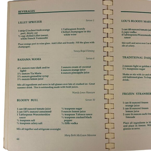 Beaumont Texas Junior League Lagniappe Cookbook First Edition 1982 Spiral Bound - Picture 7 of 15